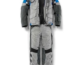 Traje de motociclista BMW: equipo de aventura y turismo con armadura de Cordura