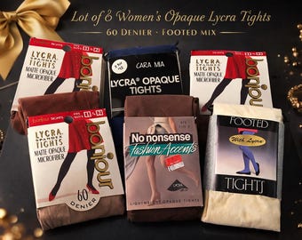 Medias para mujer, lote de 6 pares, lycra opaca, 60 deniers, Bonjour Cara Mia No Nonsense