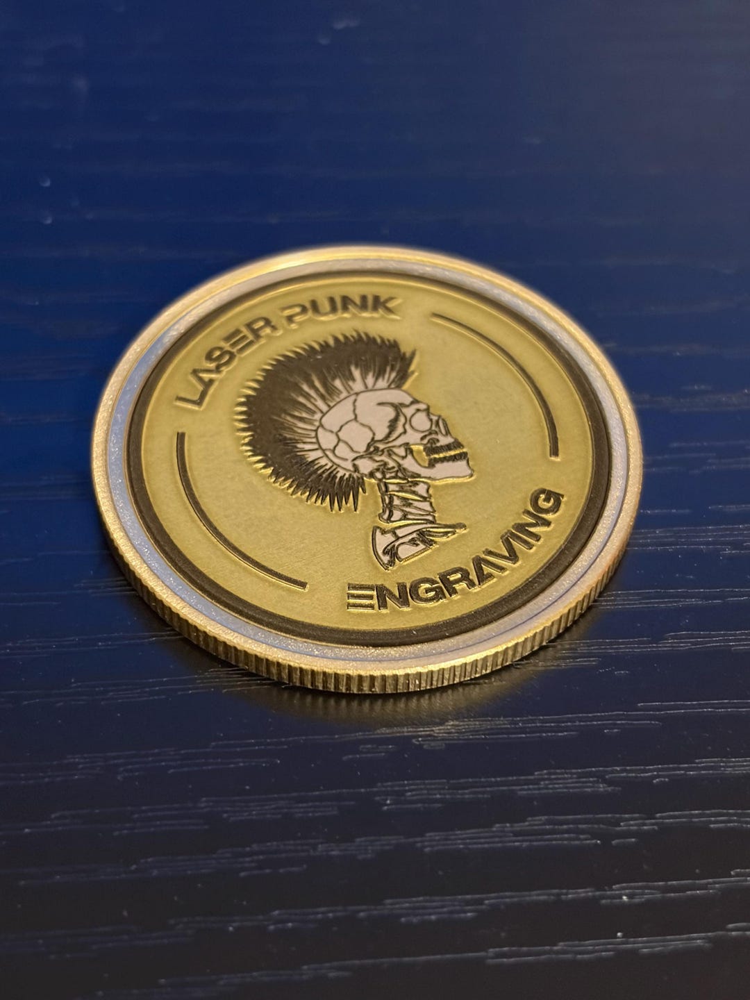 Custom Laser Engraved Brass Challenge Coin - Etsy