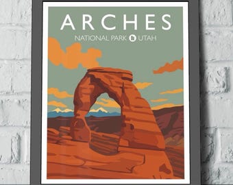 Arches National Park Travel Poster