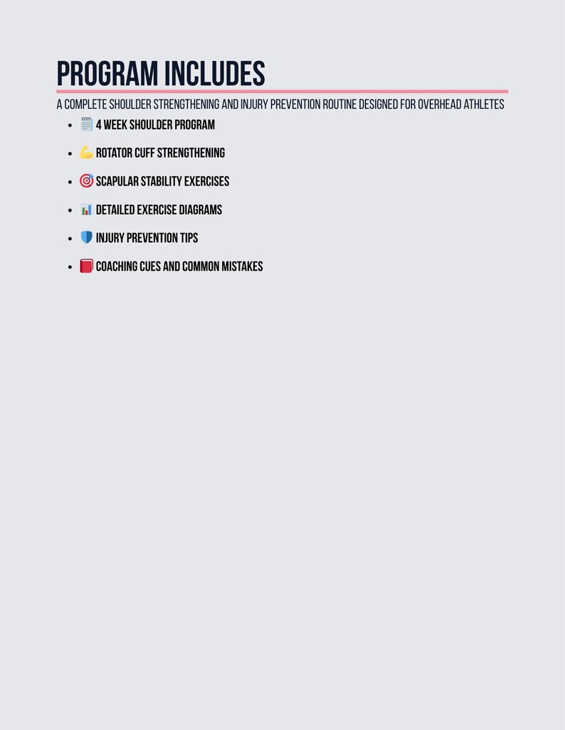 Programma di 4 settimane per le spalle degli atleti che giocano sopra la testa / Routine di cura del braccio nel baseball / Forza della cuffia dei rotatori / Esercizi per le spalle nella pallavolo immagine 2
