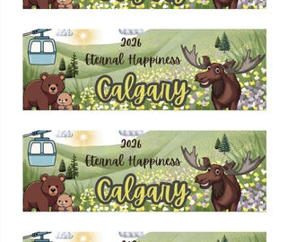 2026 Eternal Happiness JW Convention Bookmark English Calgary Moose Bear Beaver