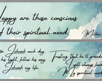 2026 Year Text JW Bookmark Blue