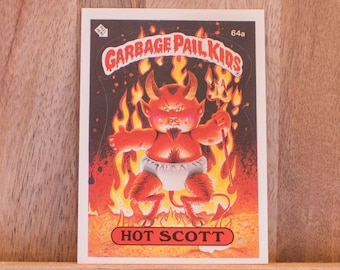1985 Garbage Pail Kids Card, Hot Scott, 2nd Series 64a, Lot 152, Mint Condition