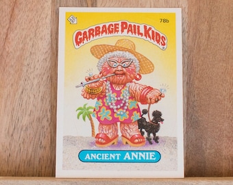 1985 Garbage Pail Kids Card, Ancient Annie, 2nd Series 78b, Lot 158, Mint Condition