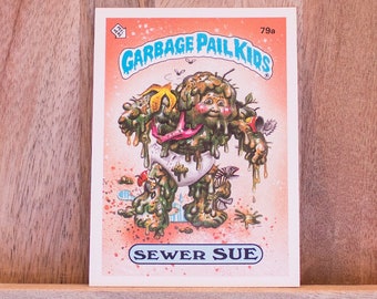 1985 Garbage Pail Kids Card, Sewer Sue, 2nd Series 79a, Lot 154, Mint Condition