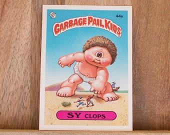 1985 Garbage Pail Kids Card, Sy Clops, 2nd Series 44a, Lot 157, Mint Condition