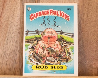 1985 Garbage Pail Kids Card, Rob Slob, 2nd Series 52b, Lot 167, Mint Condition, Error Card