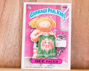 1986 Garbage Pail Kids Card, Dee Faced, 5th Series 169a, Lot 41, Mint Condition