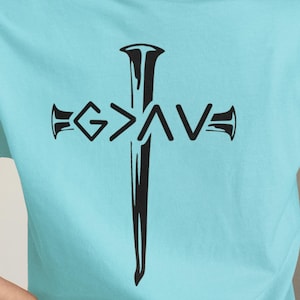 God Is Greater Than The Highs and Lows Comfort Colors Unisex T-shirt, Christian Graphic Tee, Religious Quote Spiritual Apparel Inspirational