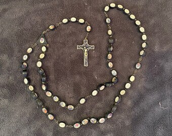 Vintage Extremely Rare Italian Civelli Rosary Ivorine