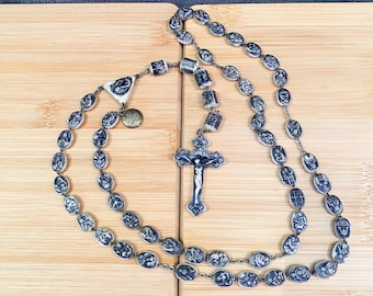 Vintage Rare Italian Civelli Rosary Ivorine