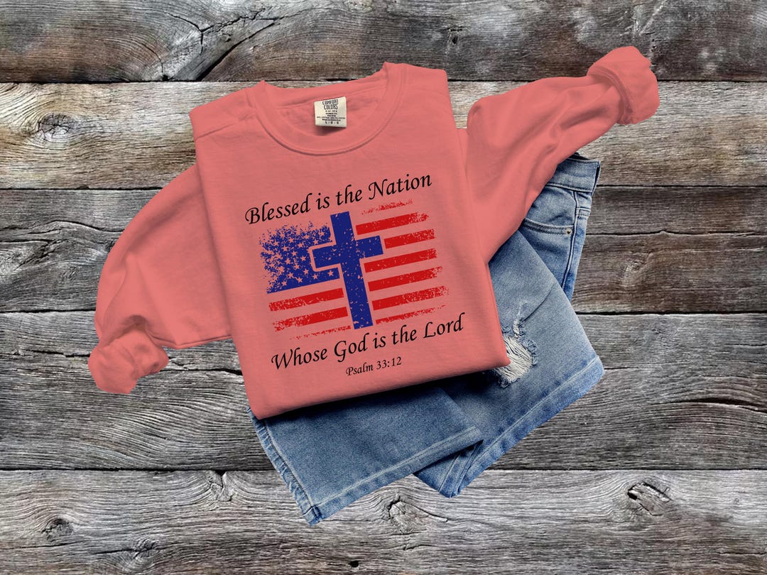Sweat Chrétien Patriotique "Une Nation Sous Dieu" - Marque Gildan Ou Port - Taille Régulière - Neuf Sans étiquettes