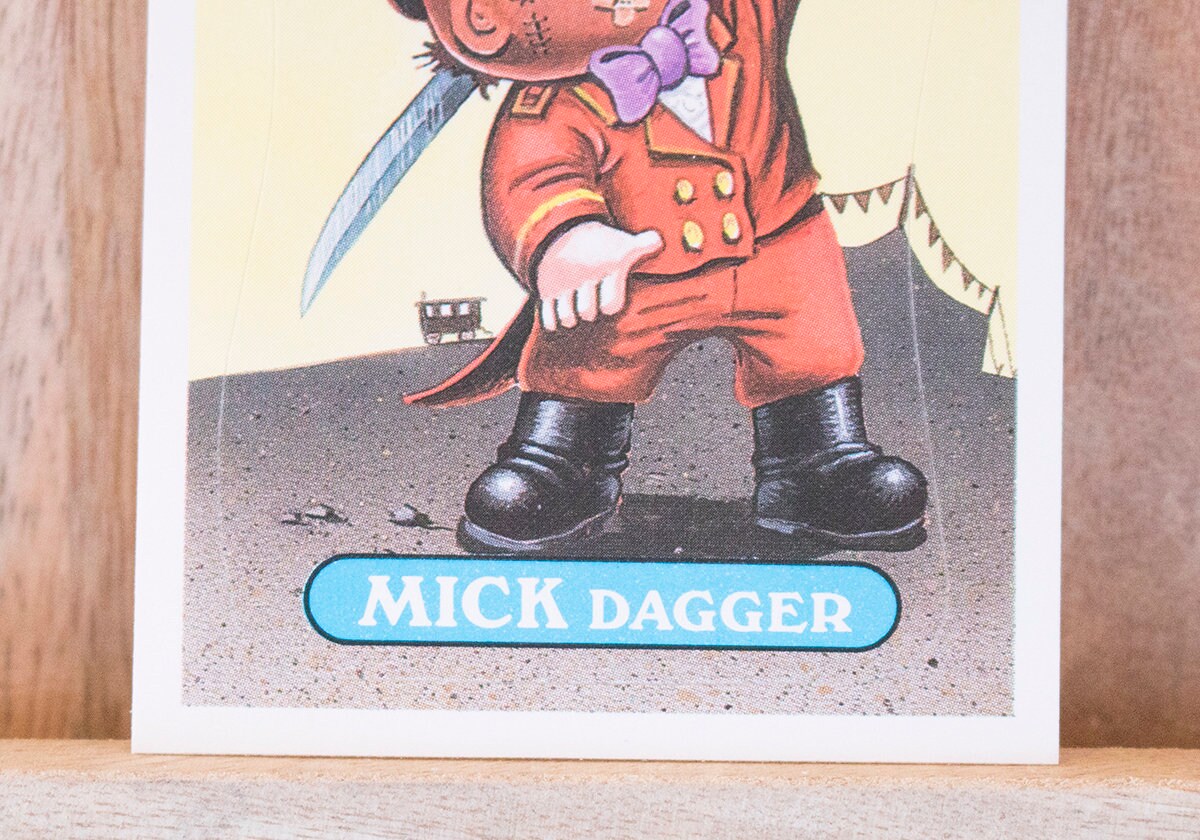 1986 Garbage Pail Kids Card, Mick Dagger, 5th Series 167a, Lot 42, Mint ...