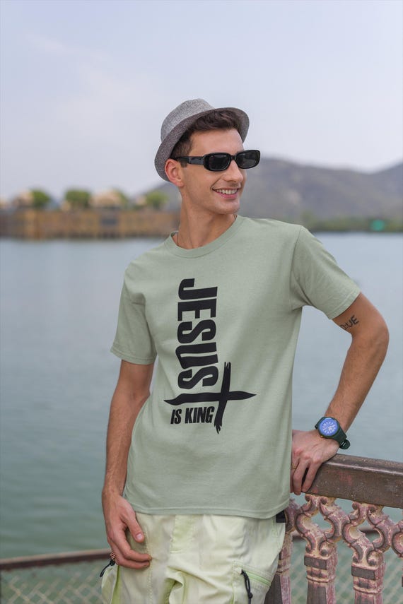 Jesus Is King Faith-Based Gildan Unisex T-Shirt, Jesus is King Tee for Christians, Inspirational Gift, Church Outing, Everyday Wear