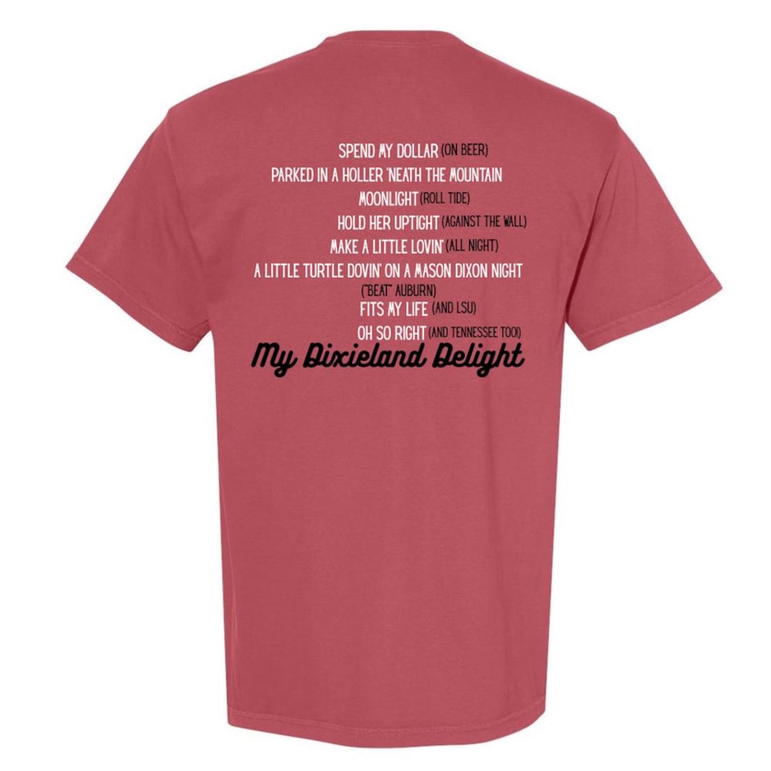 Alabama Crimson Tide Dixieland Delight Comfort Colors T-shirt