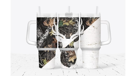 Wood Camouflage Split Buck Tumbler