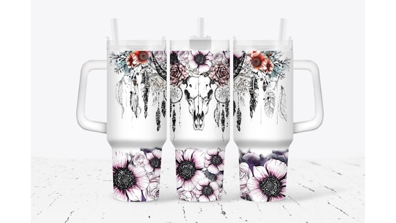 Western Dream Catcher with Skull Tumbler