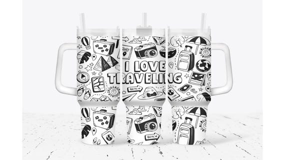 I Love Traveling Tumbler
