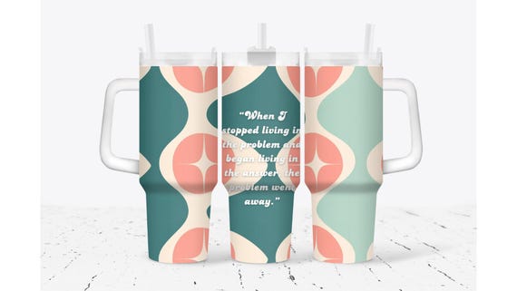 Retro Self Affirmation Tumbler