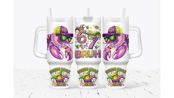Mardi Gras 67 King Crab Tumbler