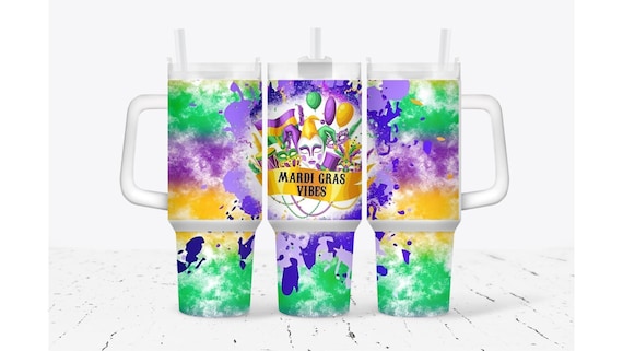 Mardi Gras Vibes Tumbler