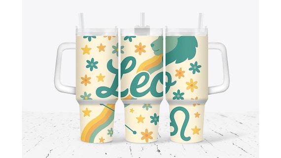 Leo Zodiac Retro Tumbler