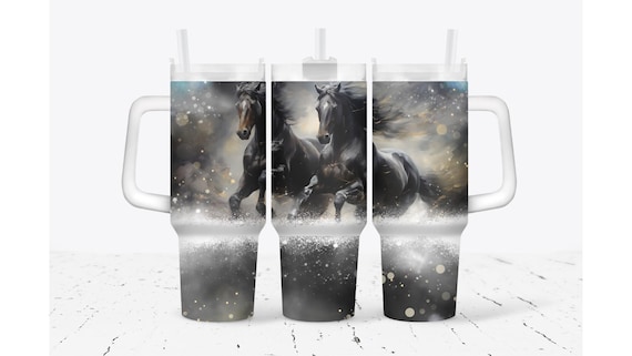 Black Horses Tumbler