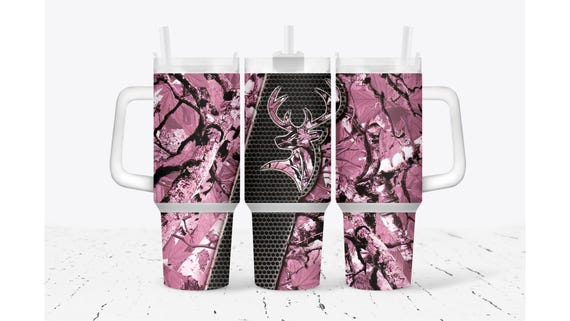 Hunting Tumbler Pink Camo Tumbler