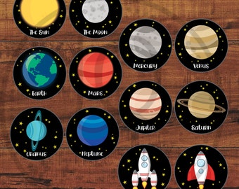 Printable Planets Cutouts Bigger Version