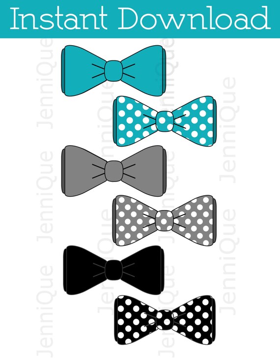 Printable Bow Tie Bow Tie Cut Outs Bow Tie Baby Shower Etsy