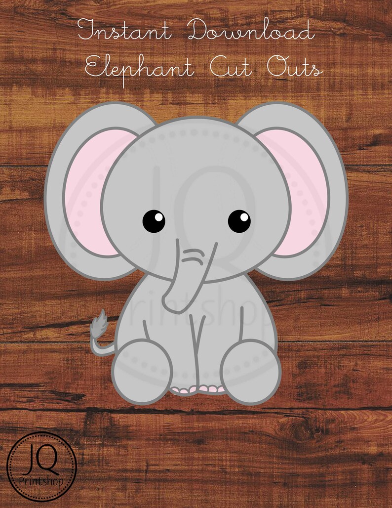 Printable Elephant Decor Elephant Baby Shower Decoration printable-elephant-decor-elephant-baby-shower-decoration