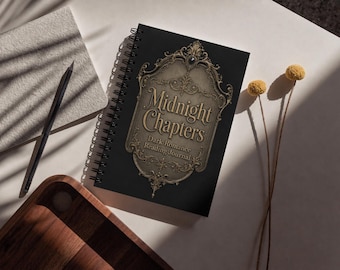 Dark Romance Reading Journal, Gothic Notebook, Midnight Chapters Book Tracker