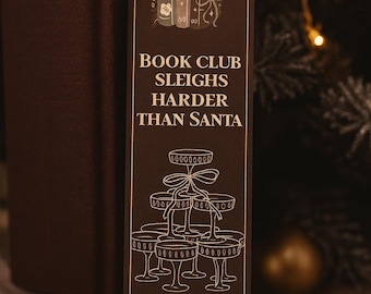 Marcapáginas "El club de lectura se mueve más rápido que Papá Noel" (Descarga digital)
