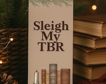 Marcapáginas navideño "Mi lista de lecturas pendientes" / Lista de lecturas de invierno (Descarga digital)