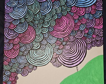 Swirl Series #5, Original Acrylic Artwork - "Making Peace"