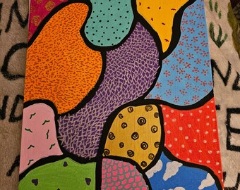 Original Acrylic Artwork - "Patchwork Self"