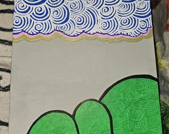 Swirl Series, Original Acrylic Artwork - "Fresh Start"