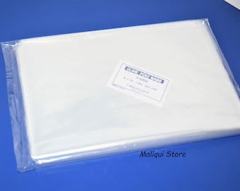 200 CLEAR 14 x 16 ULINE 2 MIL THICK POLY BAGS OPEN TOP LAY FLAT PLASTIC PACKING