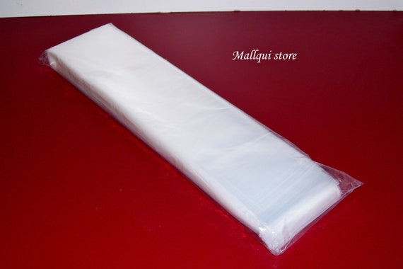 100 CLEAR 5 x 18 POLY BAGS PLASTIC LAY FLAT OPEN TOP PACKING ULINE BEST 1 MIL 