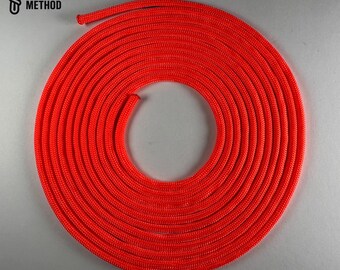 Paracord 550 naranja neón: cordón duradero para manualidades, fabricado en EE. UU.