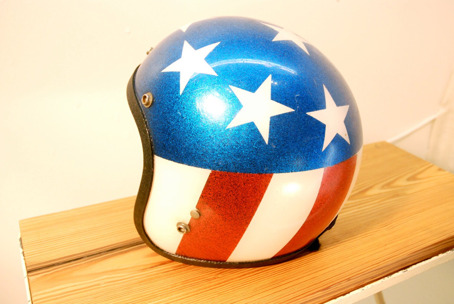 Easy Rider American Flag Metal Flake Motorcyle Helmet Etsy