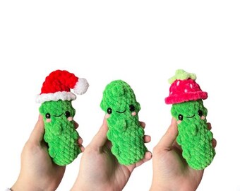 Squishy Pickle Party Plush Crochet Pattern – Fun DIY Project | Digital PDF Download