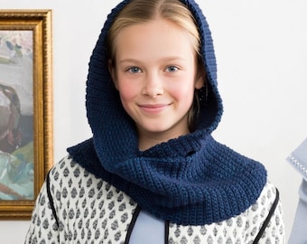Padrão de cachecol com capuz em crochê Whimsy Wrap | Cachecol moderno e aconchegante em PDF | Faça você mesmo para o inverno - Download fácil