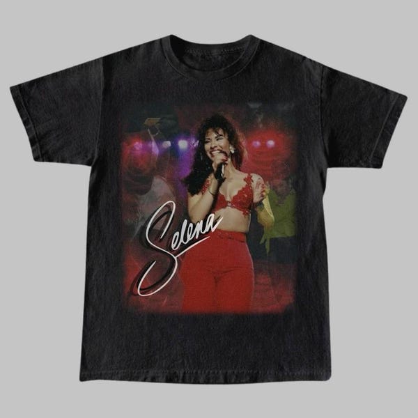 Vintage Selena Quintanilla Portrait T-Shirt, 90s Graphic Unisex Tee