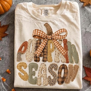 Patchwork Pumpkin PNG | Cozy Fall Shirt Design | Spooky Season PNG | Pumpkin Patch Png | Boho Cottagecore Fall | Leopard Print Png