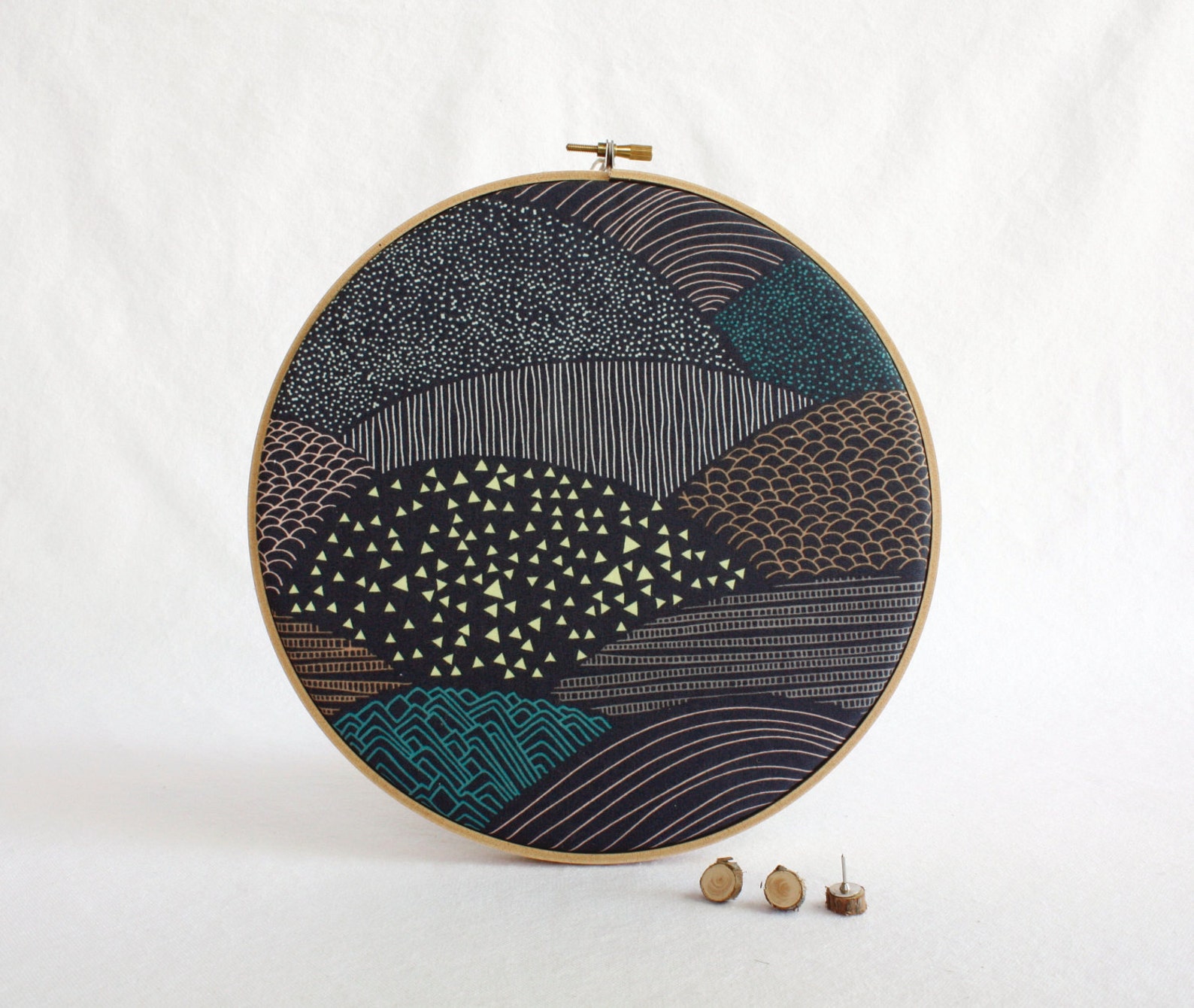 Cork Memo Board Bulletin Board Office Embroidery Hoop Etsy