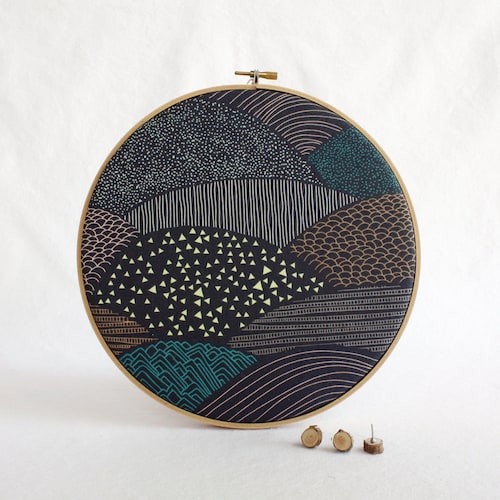 Cork Memo Board Bulletin Board Office Embroidery Hoop Etsy