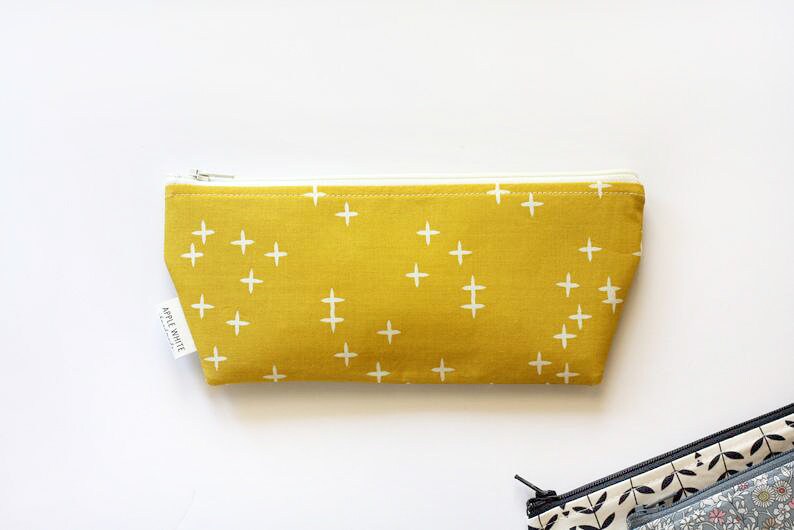 Pencil Pouch, Back to School, Make Up Bag, Pouch, Pencil Bag, Pencil Case, Zipper Pouch, School Supplies, Make Up Bag, Craft Pouch,Organize image 4