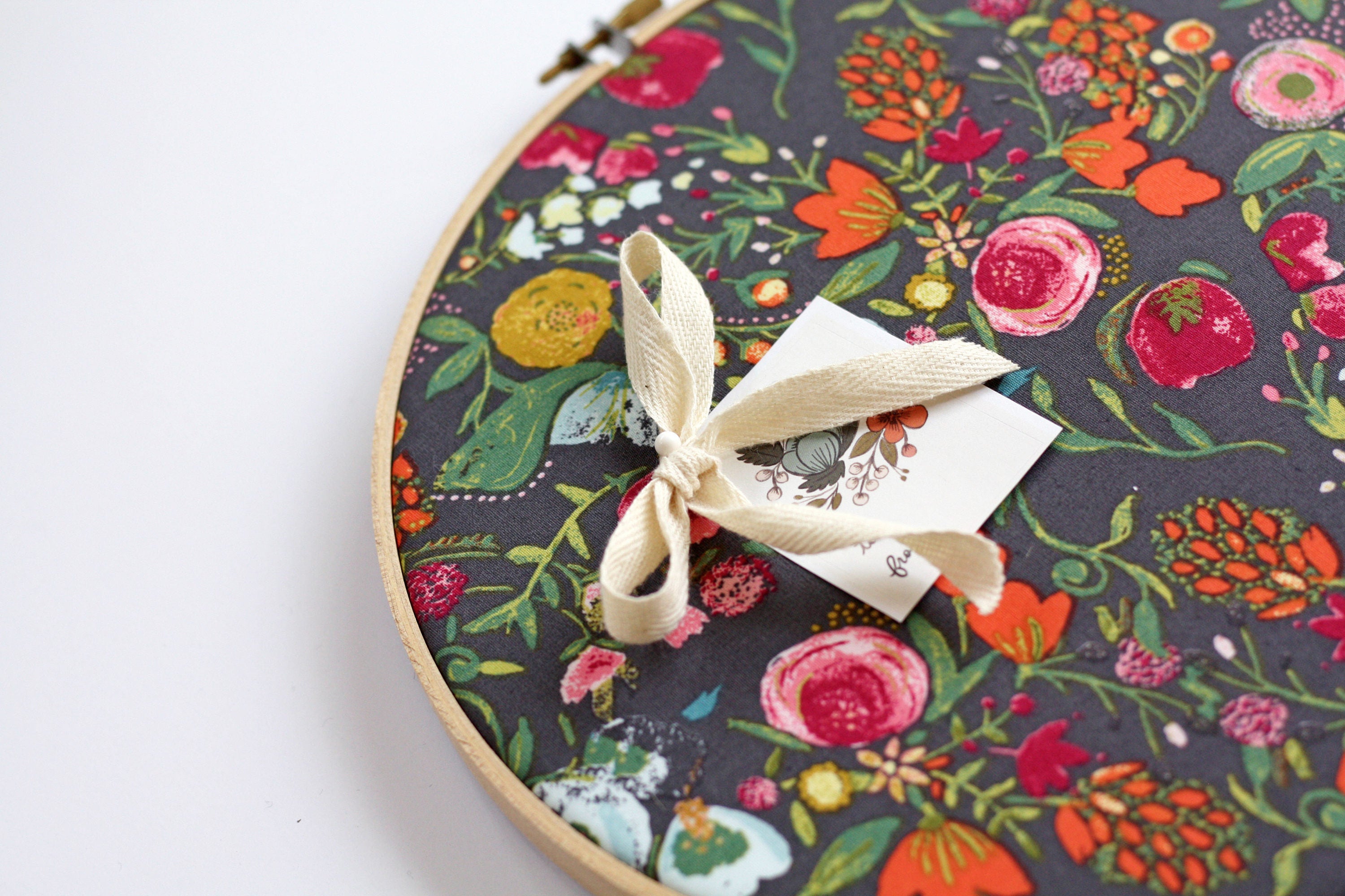 Cork Board Bulletin Board Hoop Art Memo Board Embroidery Etsy